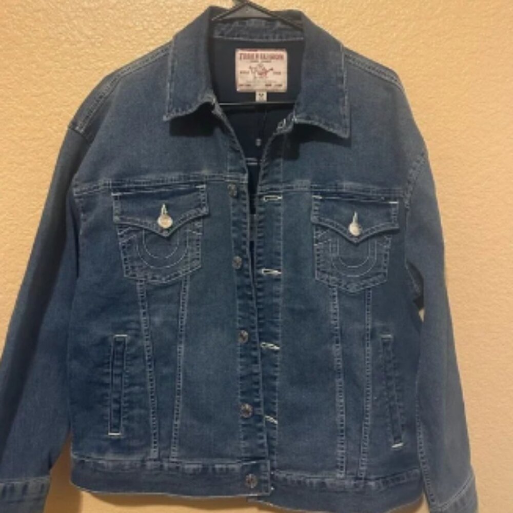 True Religion Women's Blue Denim Jacket
